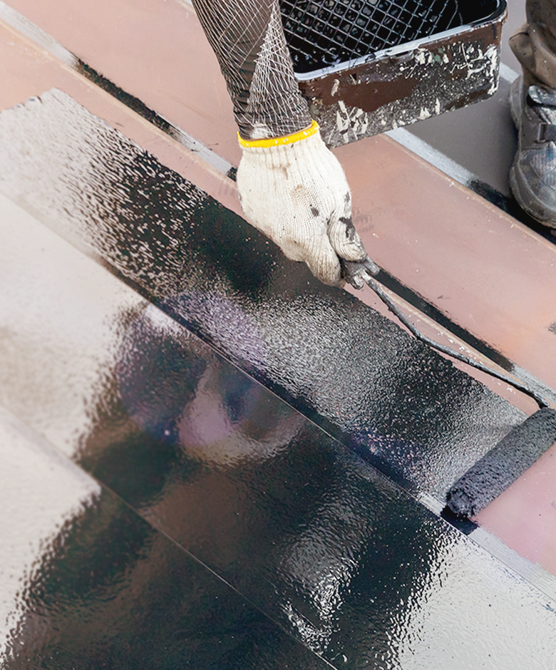 原塗装による施工のイメージ図